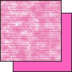 papir 30,5 x 30,5 cm. pink konfirmation /