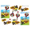 3D ark Byggemand bob maskine og luftballon