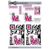 3D ark T-shirt med QR kode, sko og mobil - pige