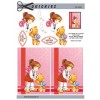 3D ark Pige med bamse