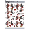 3D ark Minnie og Mickey som kysser