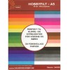 Filt 15 x 20 cm. (A5) multipakke 1 mm. x 30 stk.