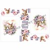3D ark Hare og blomster