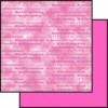 Scrapbooking papir 30,5 x 30,5 cm. pink konfirmation / marmoreret