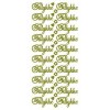 Stickers Tillykke guld 3437