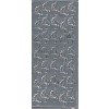 Stickers stork sølv 1869