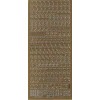 Stickers bogstaver guld 814