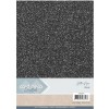 Glitter karton i Sort - A4 230 g. - 1 ark