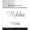 Simple and basic Hot Foil Plate “Tillykke" 