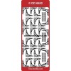 Stickers Hjørner hvid 6552