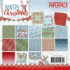 Yvonne Design papirblok 24 ark 15,2 x 15,2 cm. Wintry Christmas