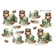 3D ark Soldat, kvinde 