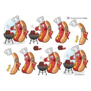 3D ark Sjov hotdog