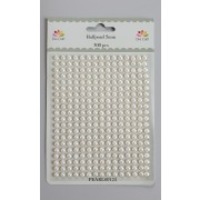 Selvklæbende halvperler creme 5 mm. 