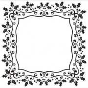 Embossing folder kristtjørn firkanet