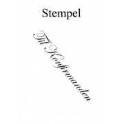 Stempel / clear stamps Til Konfirmanden