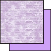 Scrapbooking papir 30,5 x 30,5 cm. lys lilla Tillykke marmoreret