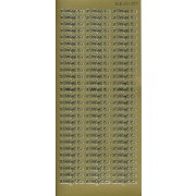 Stickers Tillykke guld 4355