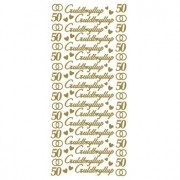 Stickers Guldbryllup 4573