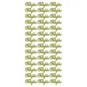 Stickers Tillykke guld 3438