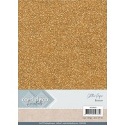 Glitter karton i bronze -  A4 230 g. - 1 ark