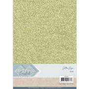 Glitter karton i Guld - A4 230 g. - 1 ark