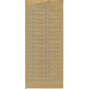 Stickers Velkommen guld 45 276