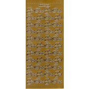 Stickers God Påske guld 751