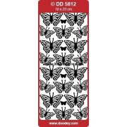 Stickers Sommerfugle guld 5812
