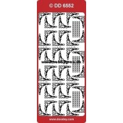 Stickers Hjørner hvid 6552