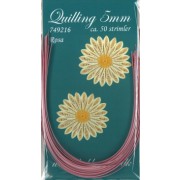 Quillingstrimler 5 mm. x 297 mm. rosa majestic