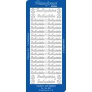 Stickers indbydelse guld 605