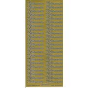 Stickers Velkommen guld 636