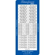Stickers glædelig jul og godt nytår guld 656