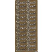 Stickers barnedåb guld 6679